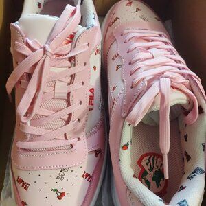 RARE Pink & White Filas Size 10